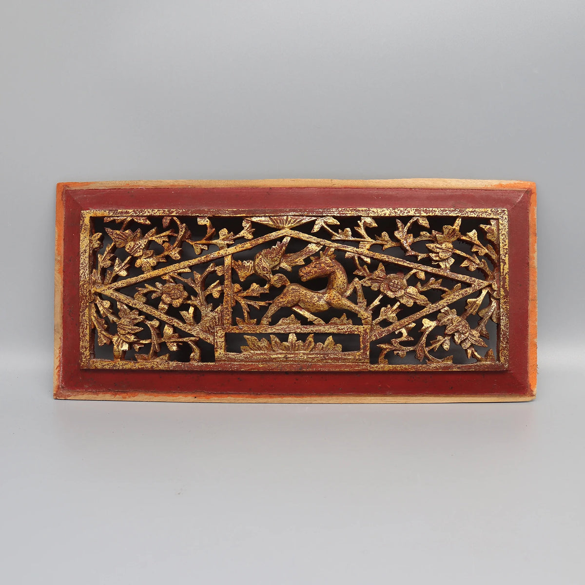 Old Wooden Carving Panels from Canopy bed, Wall Decoration