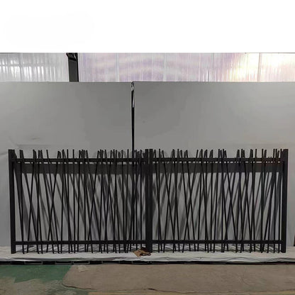 Automatic aluminum alloy power coating gate design garden aluminum fence and gate