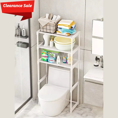 Storage Shelf For Bathroom Space Washing Machine Rack Saver Over Toilet Rack For Bathroom Floor Home Organizer Clearance Sale