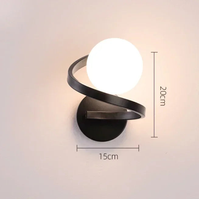 Simple Modern Living Room Background Lamp Bedroom Bedside Lights Minimalist Creative Corridor Wall Lamp