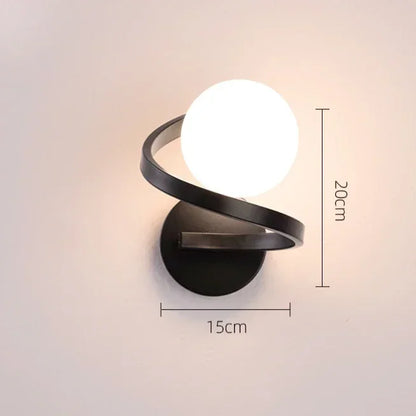 Simple Modern Living Room Background Lamp Bedroom Bedside Lights Minimalist Creative Corridor Wall Lamp