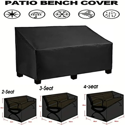 Heavy-Duty Waterproof Garden Bench Cover - Uv & Tear Resistant, Windproof Oxford Fabric For Outdoor Furniture Protection