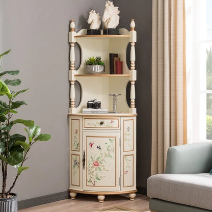 Wood Corner Living Room Cabinets Filing Decor Bookcase Mobile Living Room Cabinets Wine Nordic Vitrina Lounge Suite Furniture
