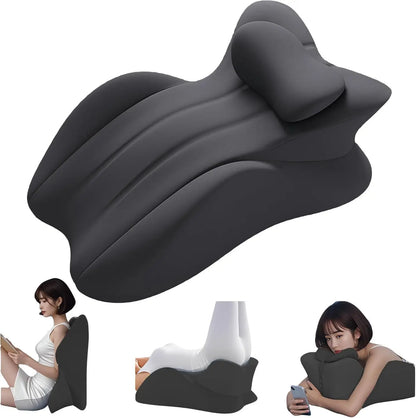 Wedge Pillow Memory Foam Ergonomic Prone Pillow with Removable Cover Couple Bed Pillow for Body Pain Relie Multi-Positional