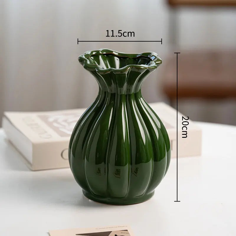 Table Decorations Vases Bedroom Aesthetic Balcony Homestay Flowers Vases Living Room Ceramic Home Decor Vase MH40HP
