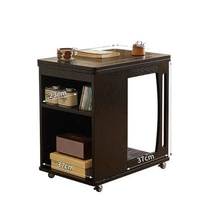 Coffee table removable foldable side table trolley table sofa side cabinet