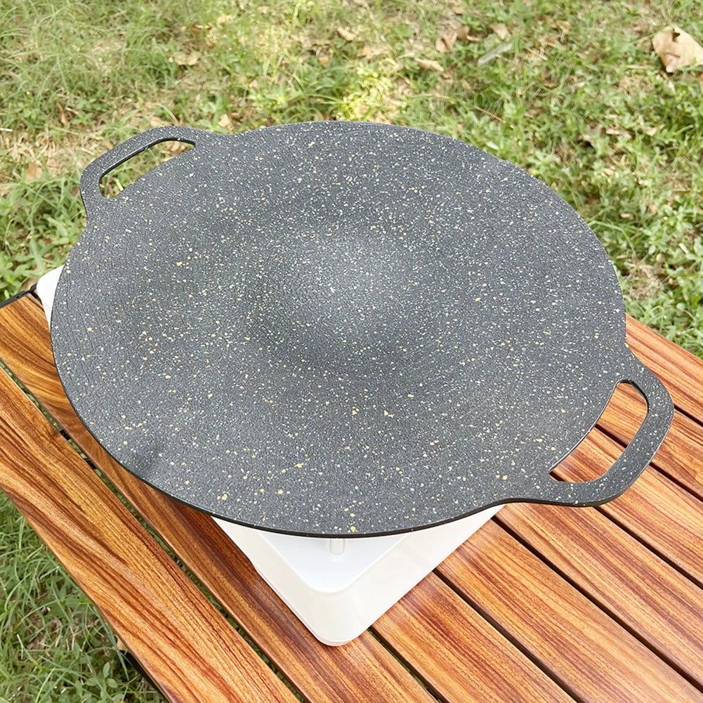 Grilling Pan Non-stick Baking Dishes Pans Multi-purpose Induction Cooker for Outdoor Camping Kitchen Bakeware Household Tools