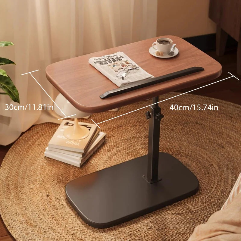 Adjustable Height Rotating Side Table Multi-Functional Lightweight Sofa Side Table Coffee Tea Tables Living Room Movable Desk