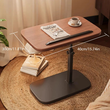 Adjustable Height Rotating Side Table Multi-Functional Lightweight Sofa Side Table Coffee Tea Tables Living Room Movable Desk