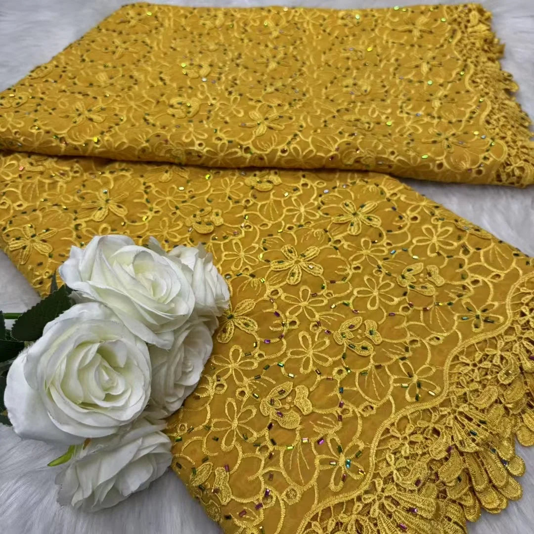 African Chiffon Lace Fabric 2026 High Quality Lace Material Nigerian French African Green Lace Fabrics For Women Wedding