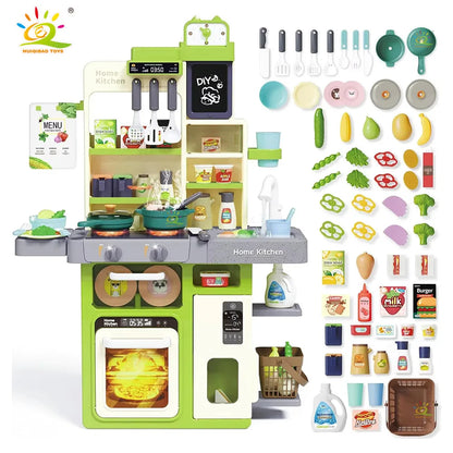 New kitchen tableware table Simulates kitchen cooking functions Electric toy Children's role-playing game Educational toy