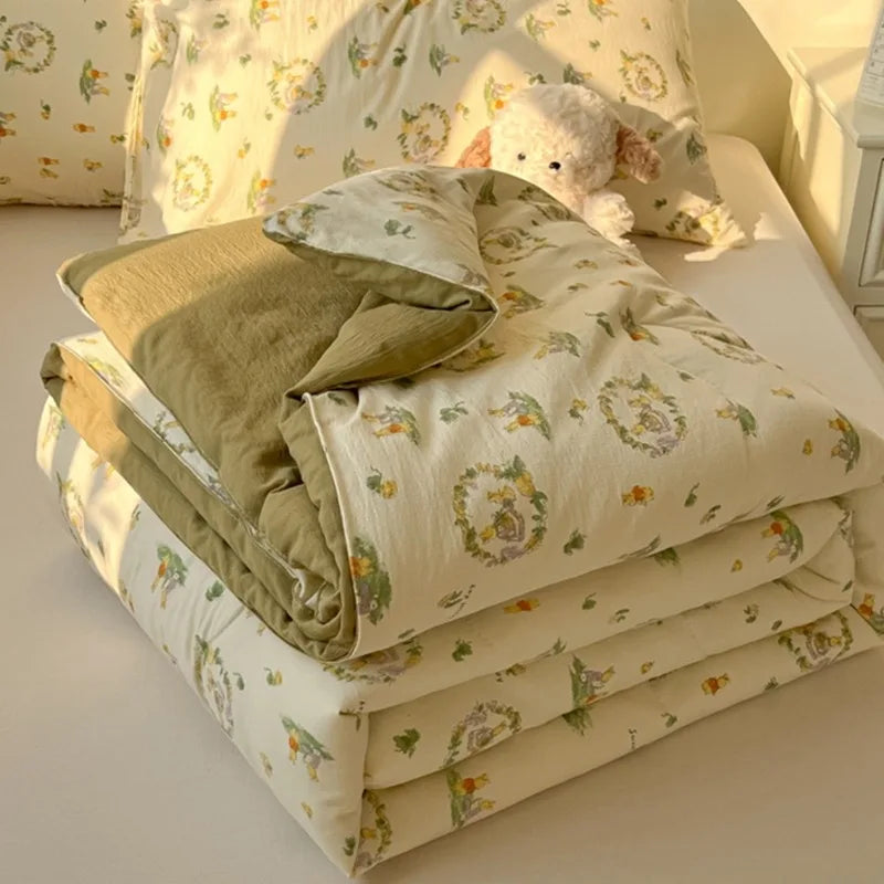Summer Pure Cotton Quilts Blankets Bedroom Soft Cool Air Conditioner Quilt Comforter Bedspread Twin Queen King Bedding Quilts