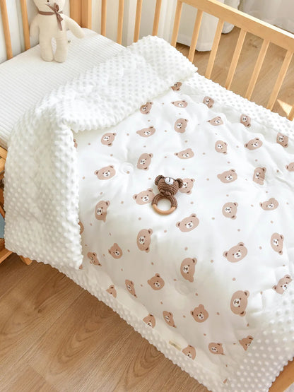100x120cm Baby Quilted Blanket Summer Soft Nap Cover Bed Blanket Newborn Infant Swaddle Wrap 4 Seasons Coverable Quilt blanket