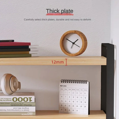 Shelf Desktop Storage  Bookshelf Student Document Shelf  Computer Racks Tiered Cabinet Office Accessories Stationery Holder