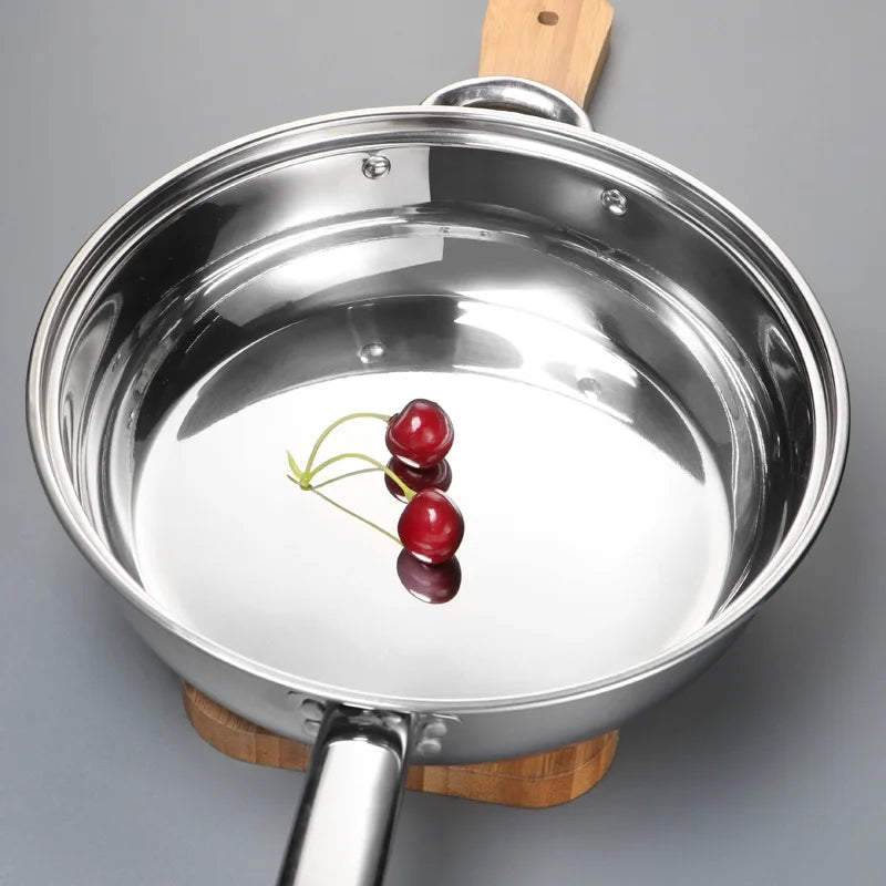 Ten-Piece Stainless Steel Cookware Set Non-Stick Portable Soup Pots Milk Pans Frying Pans For Cooking And Travel