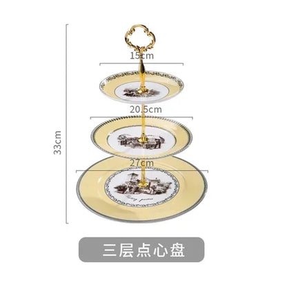 Nordic retro European tableware porcelain plates cups saucers pots high-end luxury sets creative home gifts