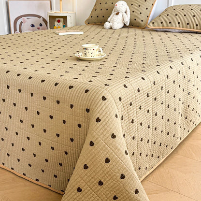 Skin-friendly Bed Cover Printed Bedspread Double Side Design Blanket Home Bedsheet Soft Bedspreads cubrecama (No Pillowcase)