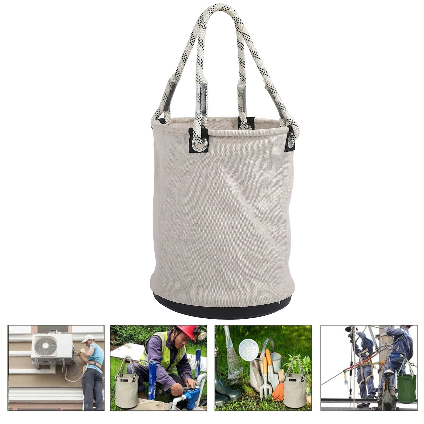 Storage Bucket  Bucket 40x30cm 30KG Load Bearing Plastic Bottom Nails  Tool Organizer for Maintenance Work