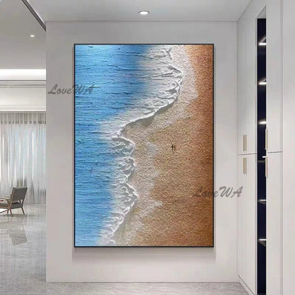 Pure White Textured Abstract Oil Painting Modern Simple And Elegant Wall Picture For Restaurant Framless Home Decoration Piece