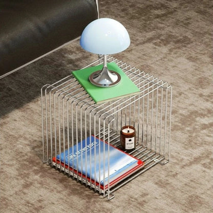 Denmark Montana Panton Wire Geometric Line Side Table Combination Home Metal Bookshelf Vintage Storage Stainless Steel Rack