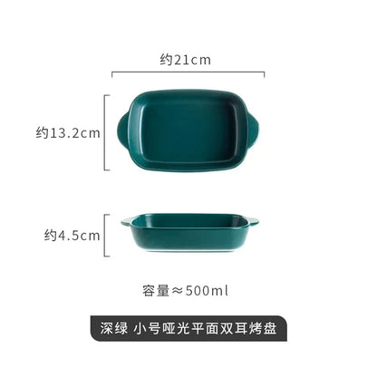 Bread Pan for Baking Tools and Accessories Oven Tray Kitchen Utensil Porcelain Dishes Cooking Utensils Bakeware Ceramic Pans Bar