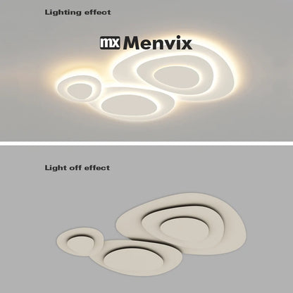 Living Room Ceiling lamp For Bedroom Dining Indoor Lighting Fixtures Milk White Wind Luminaria Home decor led light fixture lamp