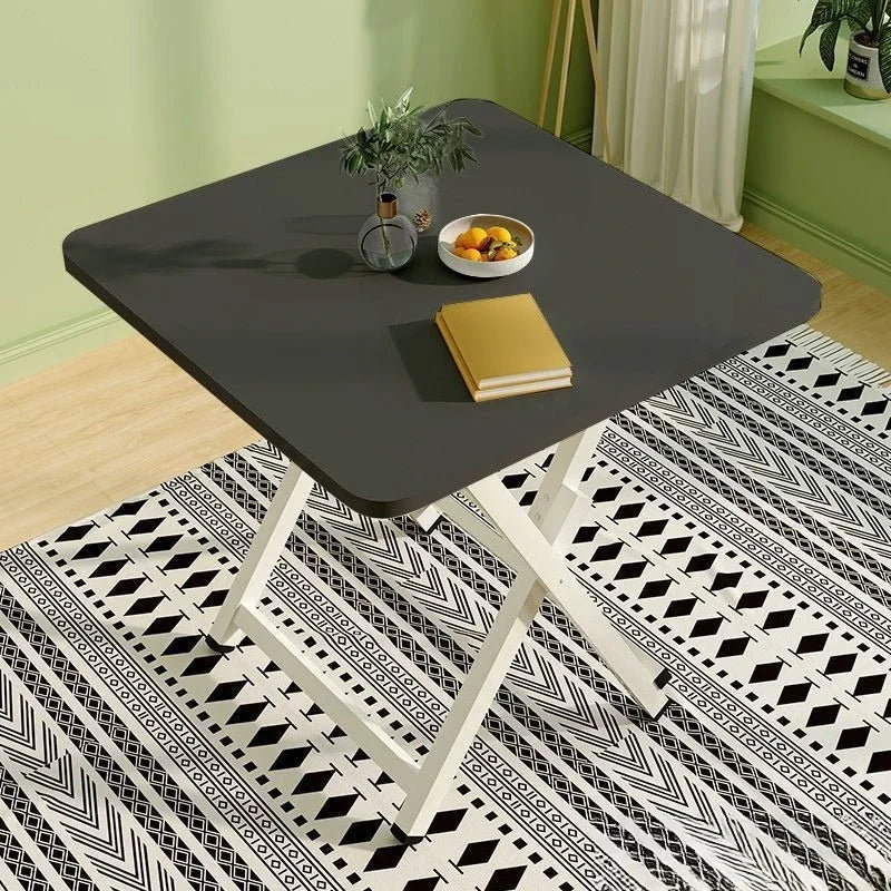 Folding Dining Table Household Portable Outdoor Foldable Table Space Saving Easy Storage No Assembly Required Compact Design