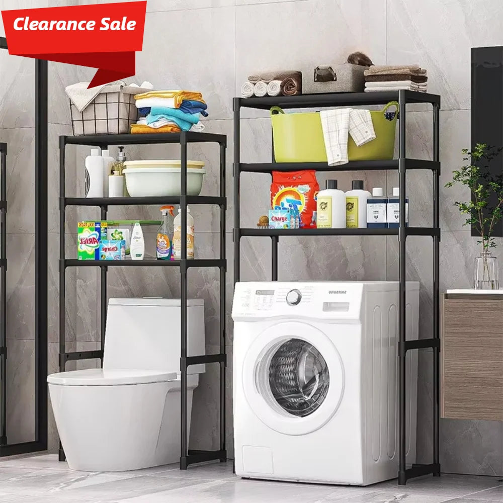 Storage Shelf For Bathroom Space Washing Machine Rack Saver Over Toilet Rack For Bathroom Floor Home Organizer Clearance Sale