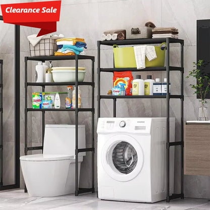 Storage Shelf For Bathroom Space Washing Machine Rack Saver Over Toilet Rack For Bathroom Floor Home Organizer Clearance Sale
