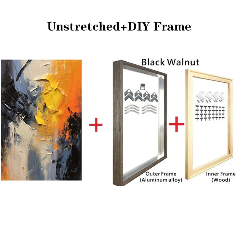 Original Hand-Painted 3D Texture Wall Art for Living Room And Bedroom Unique Gift Idea