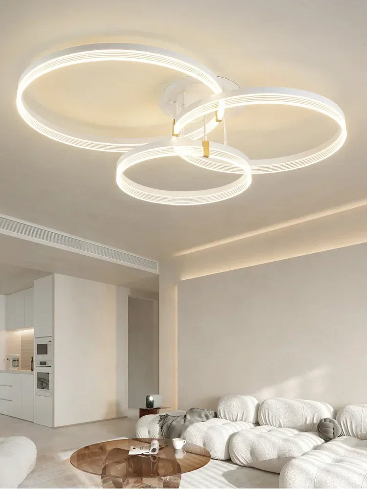 Living room lamp 2024 new Nordic s simple modern atmospheric lighting ceiling creative bedroom    LED lights