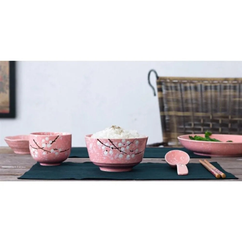 Japanese Style Ceramic Tableware Set Household Cutlery Creative Ceramic Dinnerware dining table dish set dinner set eco friendly
