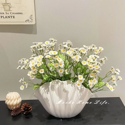 Ceramic Vase Home Decoration Living Room Nordic Style Home Decor Flower Vase Flower Pot Vase Decoration Home Jarrones