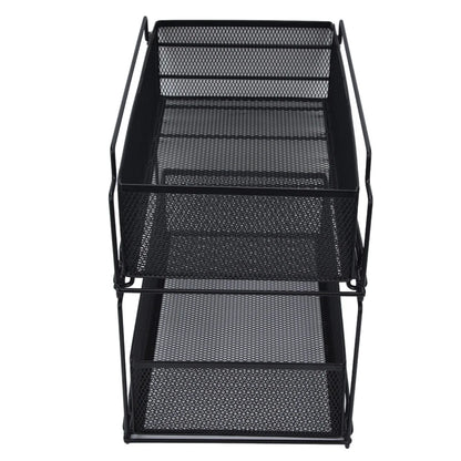 Kitchen Storage Drawer Basket Rack Kitchen Shelf Sliding Under Sink Drawer Multi Functional Shelf Desk Cabinet Organizer