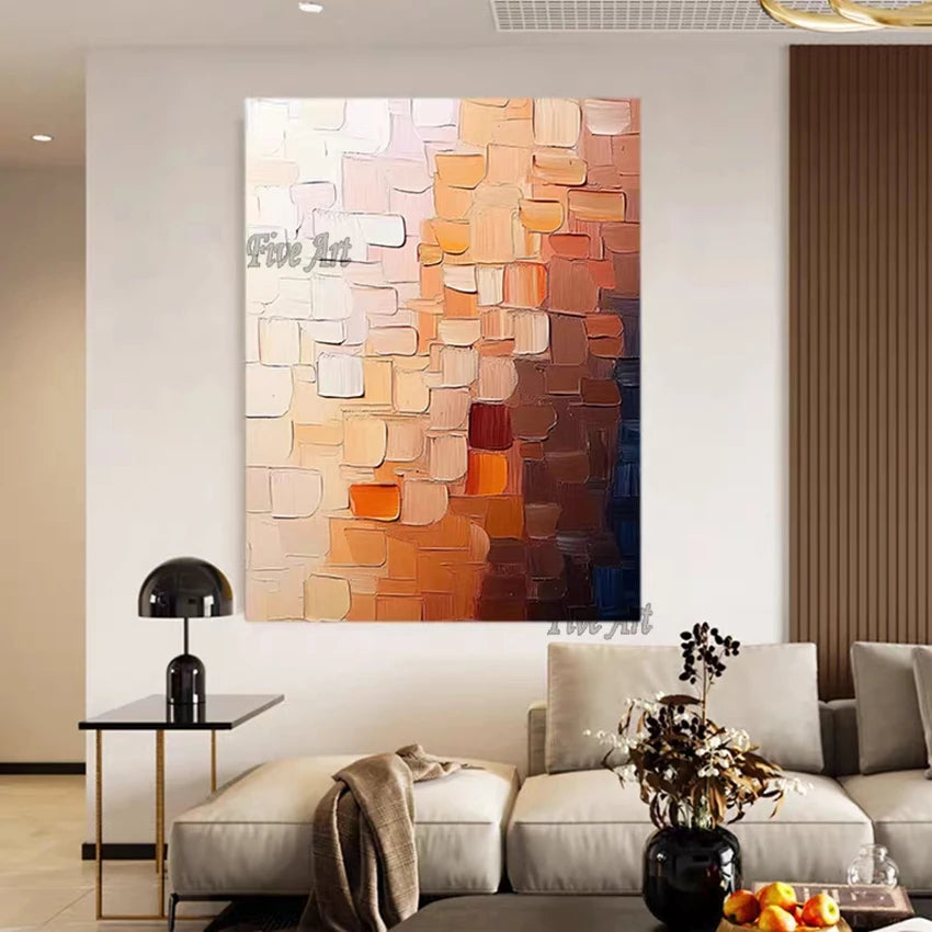 Simple Thick Texture Canvas Abstract Black And White Art Painting Large Size Wall Picture For Bedroom Custom Artwork Unframed