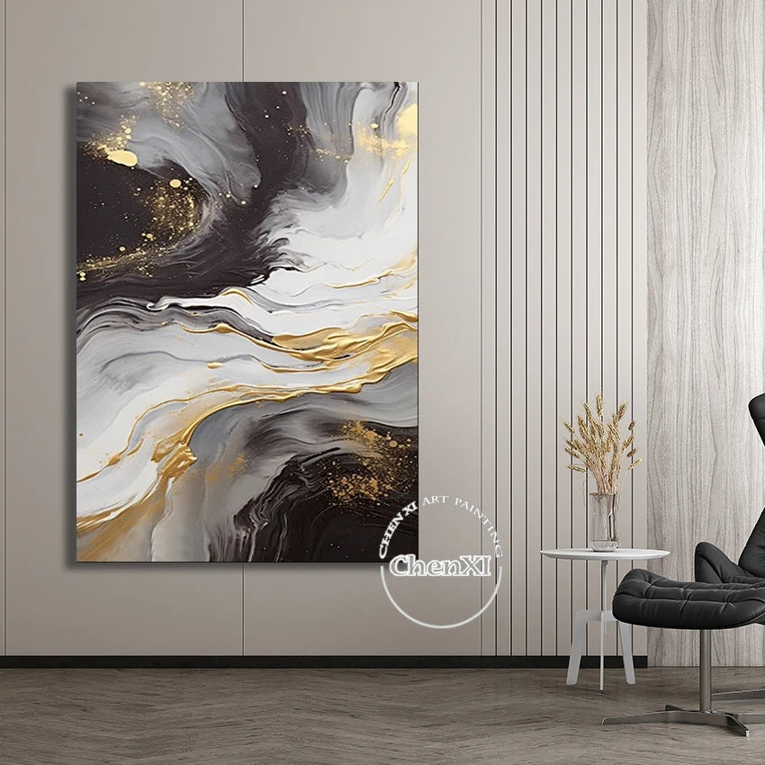 Handmade Picture Wall Art Paintings Handpainted Oil Painting On Canvas Large Handmade Wall Art Modern Home Decoration No Framed