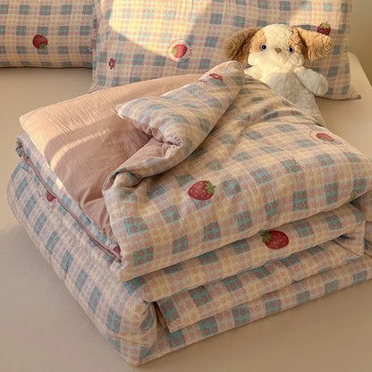 Summer Pure Cotton Quilts Blankets Bedroom Soft Cool Air Conditioner Quilt Comforter Bedspread Twin Queen King Bedding Quilts