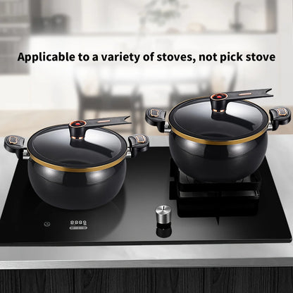 Home Use Multi-Functional Large Capacity 1.85 Gallon 10.24 Inch Non-Stick Pot Suitable for Induction Cooker And Gas Stove