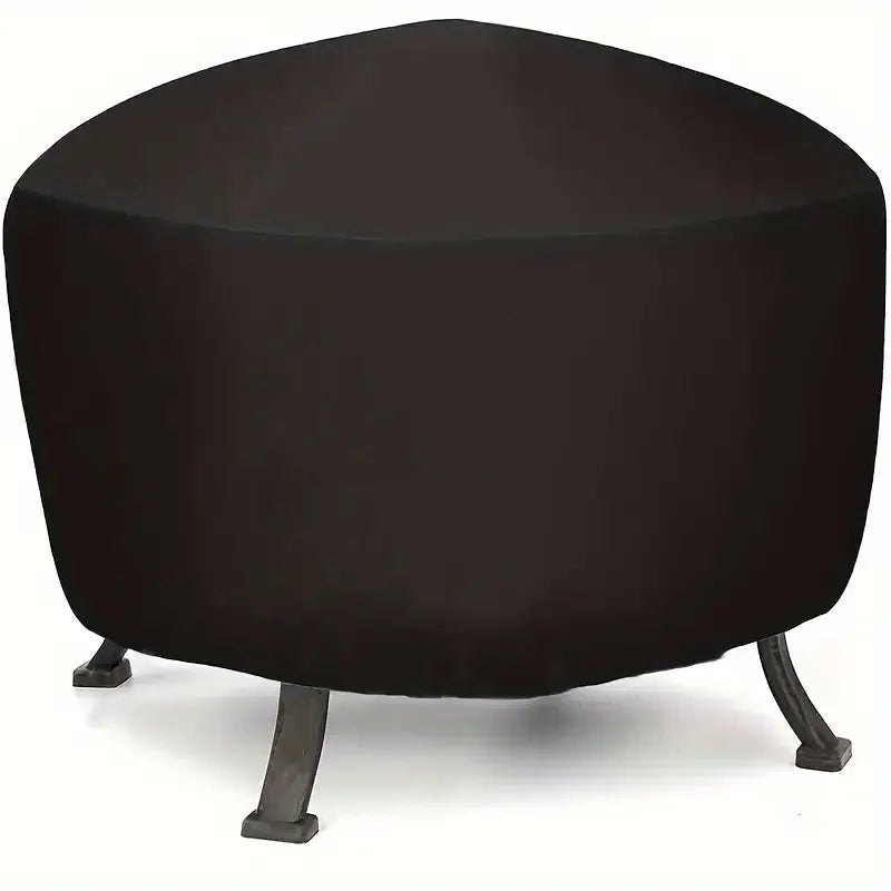 1pcs Fire Pit Cover, Round Firepit Cover,  Dustproof Fire Bowl Cover,  Grill Cover, Waterproof Barbecue Grill Protector