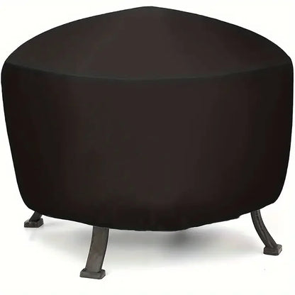 1pcs Fire Pit Cover, Round Firepit Cover,  Dustproof Fire Bowl Cover,  Grill Cover, Waterproof Barbecue Grill Protector