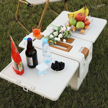 Multifunctional Camping Folding Table Camping Storage Box Folding Camping Table Trunk Organizer Camping Box for Outdoor Picnic