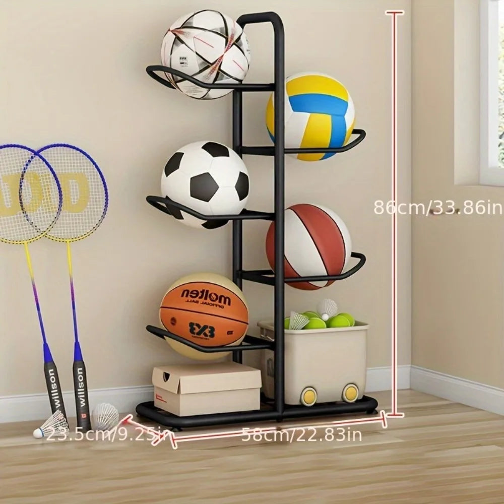 Indoor Children Basketball Storage Rack Put Ball Football Storage Basket Placed Rack Kindergarten Volleyball Stand Holder Space