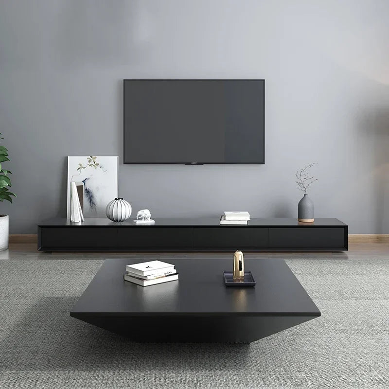 Nordic Modern Simple Square Creative Living Room TV Cabinet and Tea Table Combination