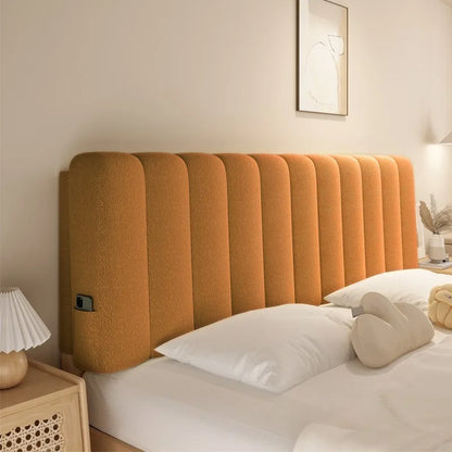 Plush Bed Head Cushions Simple Soft Ergonomic Headboard Cushions Aesthetic Lazy Pillows Home Textile Bedroom Pad Ornaments