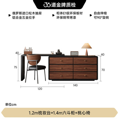 Vintage Design Dressing Table Woman China Style Comfortable Jeweler Dressing Table Bedroom Wooden Make Up Tafel Furniture