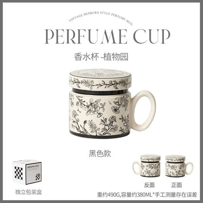 18 Style Options with Lids, Coffee Mugs for Couples, Ceramic Mugs That Can Fit in the Microwave and Dishwasher