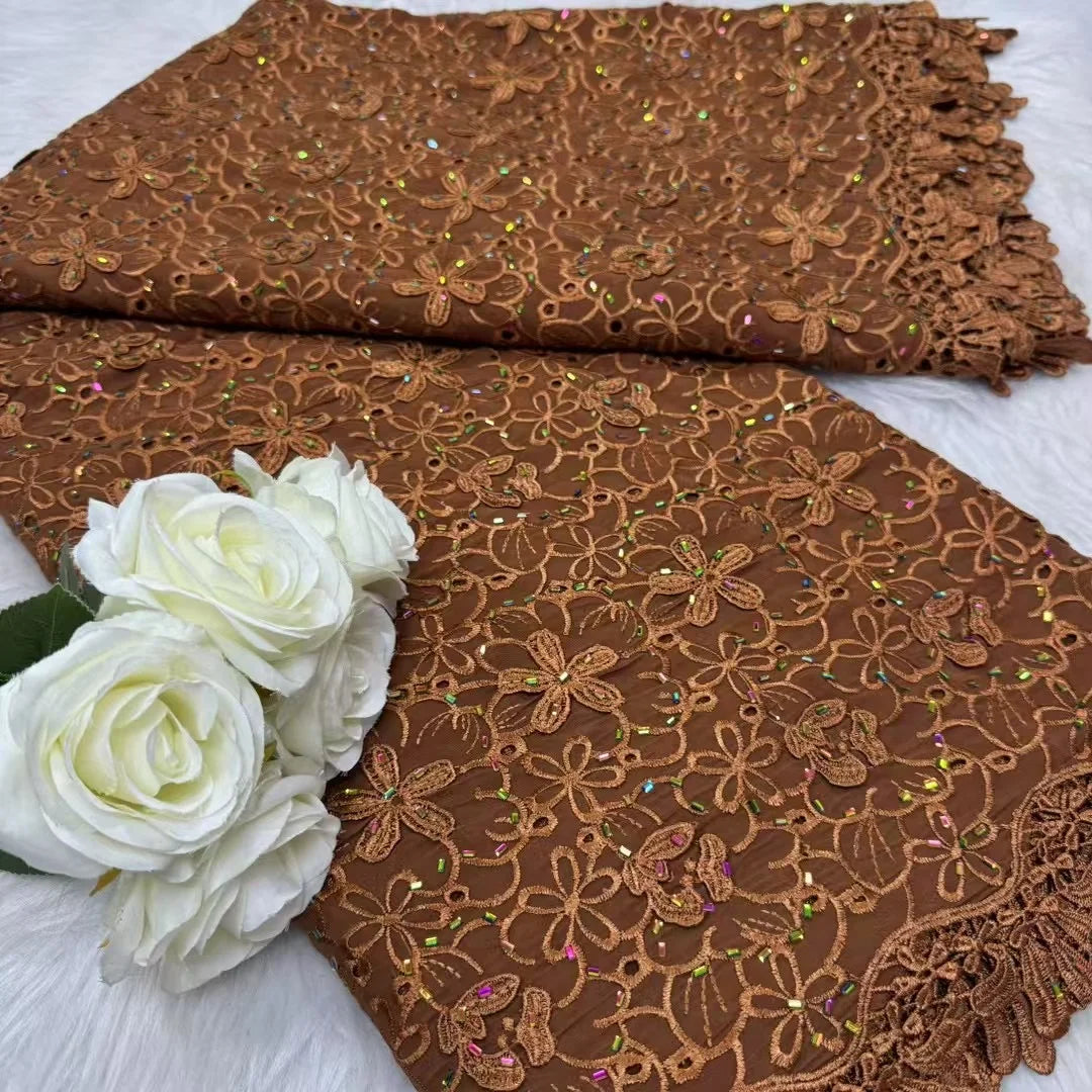 African Chiffon Lace Fabric 2026 High Quality Lace Material Nigerian French African Green Lace Fabrics For Women Wedding