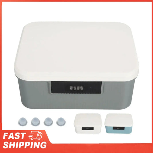 9L Capacity Lockable Storage Trunk Lockable Storage Trunk for Files Document Organizer Double Layer Password Storage Locking Box
