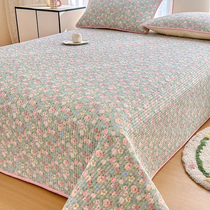 Bonenjoy 1pc Bedspread 100% Cotton Bed Cover Quilted Bed Linen Skin-friendly Bedsheet покрывало на кровать (No Pillowcase)