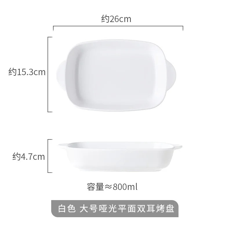 Bread Pan for Baking Tools and Accessories Oven Tray Kitchen Utensil Porcelain Dishes Cooking Utensils Bakeware Ceramic Pans Bar